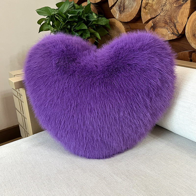 Fox Fur Love Plush Pillow