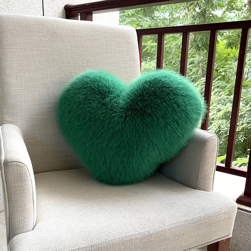 Fox Fur Love Plush Pillow
