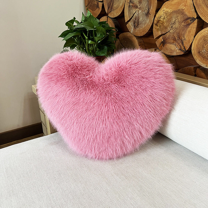 Fox Fur Love Plush Pillow