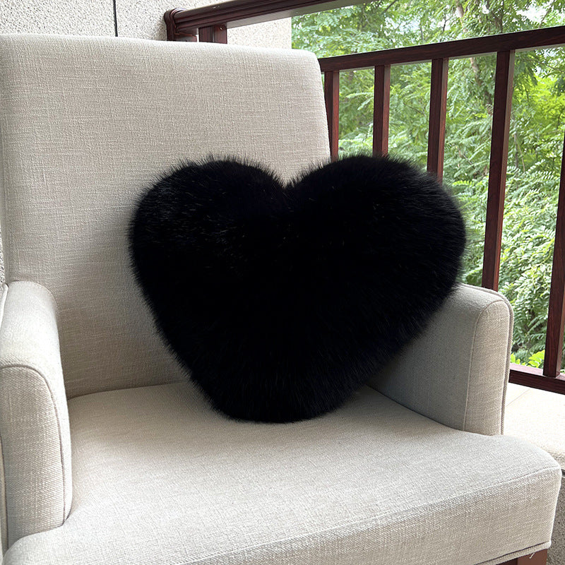 Fox Fur Love Plush Pillow