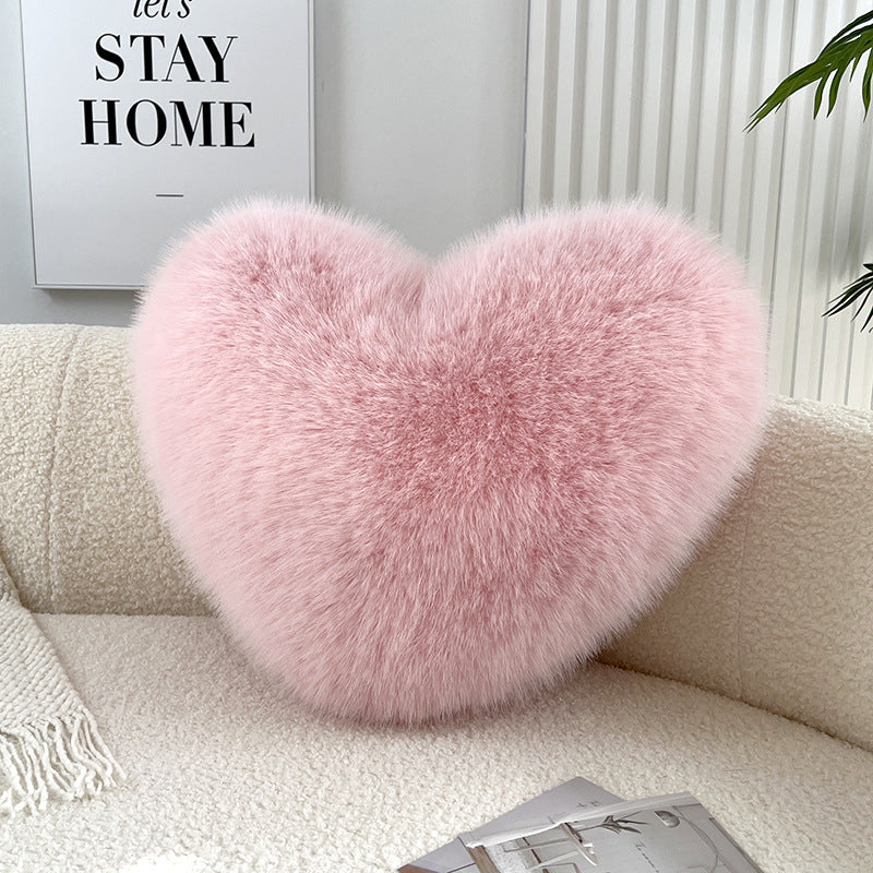 Fox Fur Love Plush Pillow
